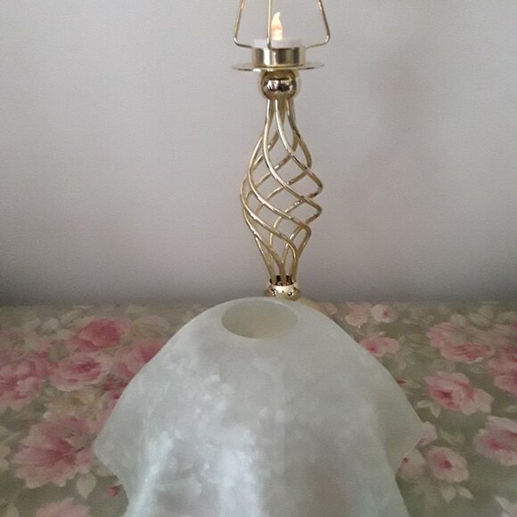 PARTYLITE Glass and Metal Candle Holder - Picture 5 of 7